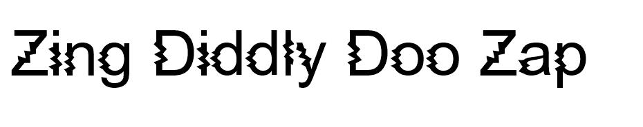 Zing Diddly Doo Zapped font